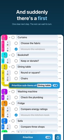 Prioritizer: Tasks & Decisions Screenshot 5 of 6