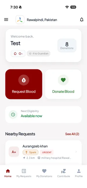 Blood Link- Blood Donation App screenshot 1