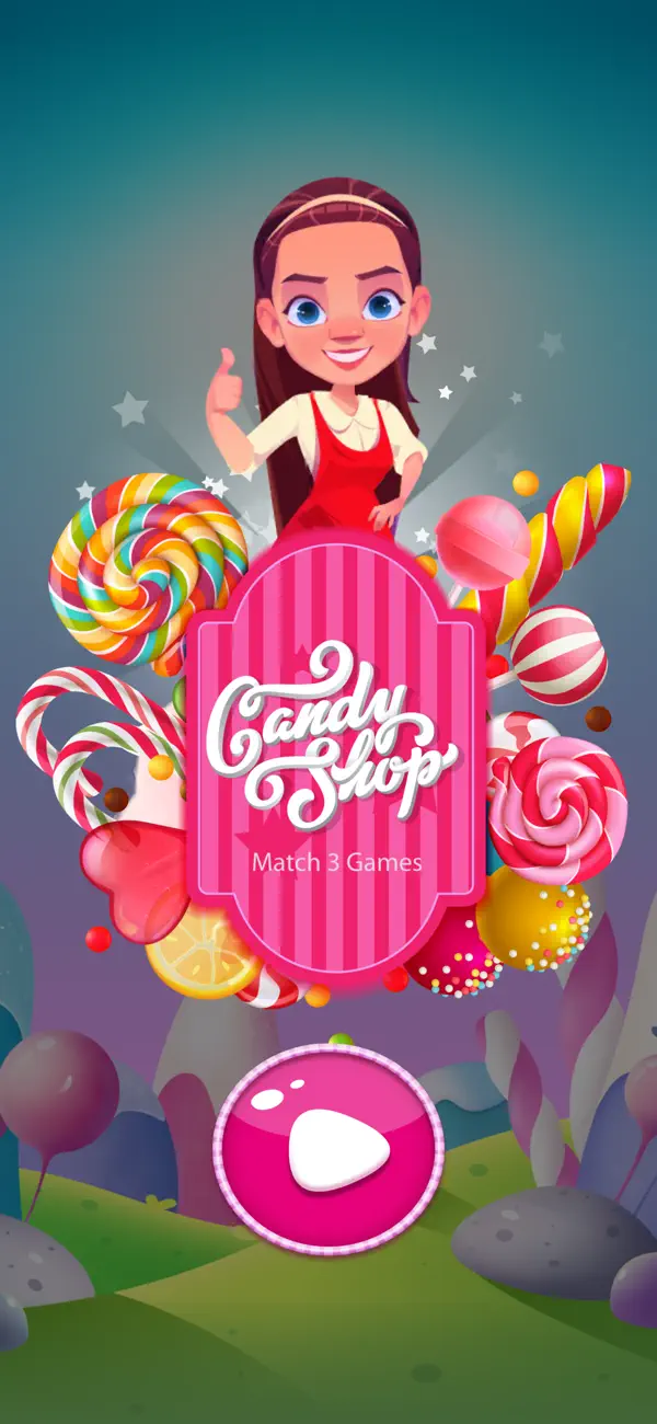 Screenshot #1 pour Candy Shop: Match 3 Games