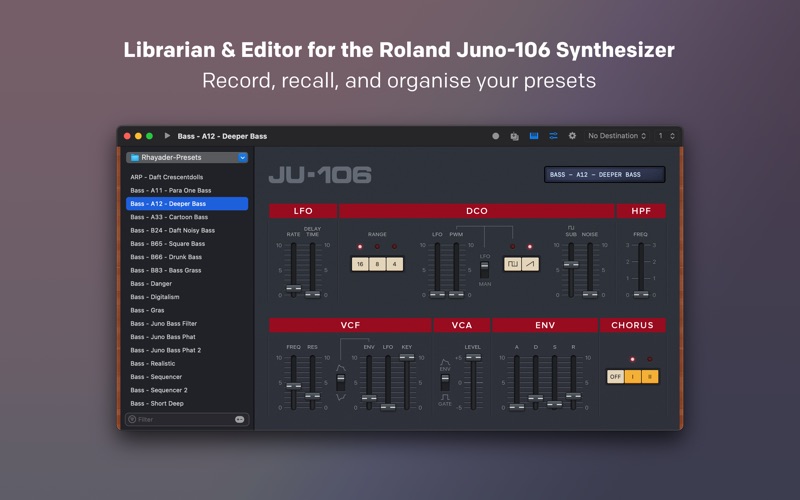 106 Editor app screenshot