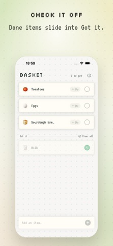 Basket: Simple Grocery List Screenshot 4 of 6