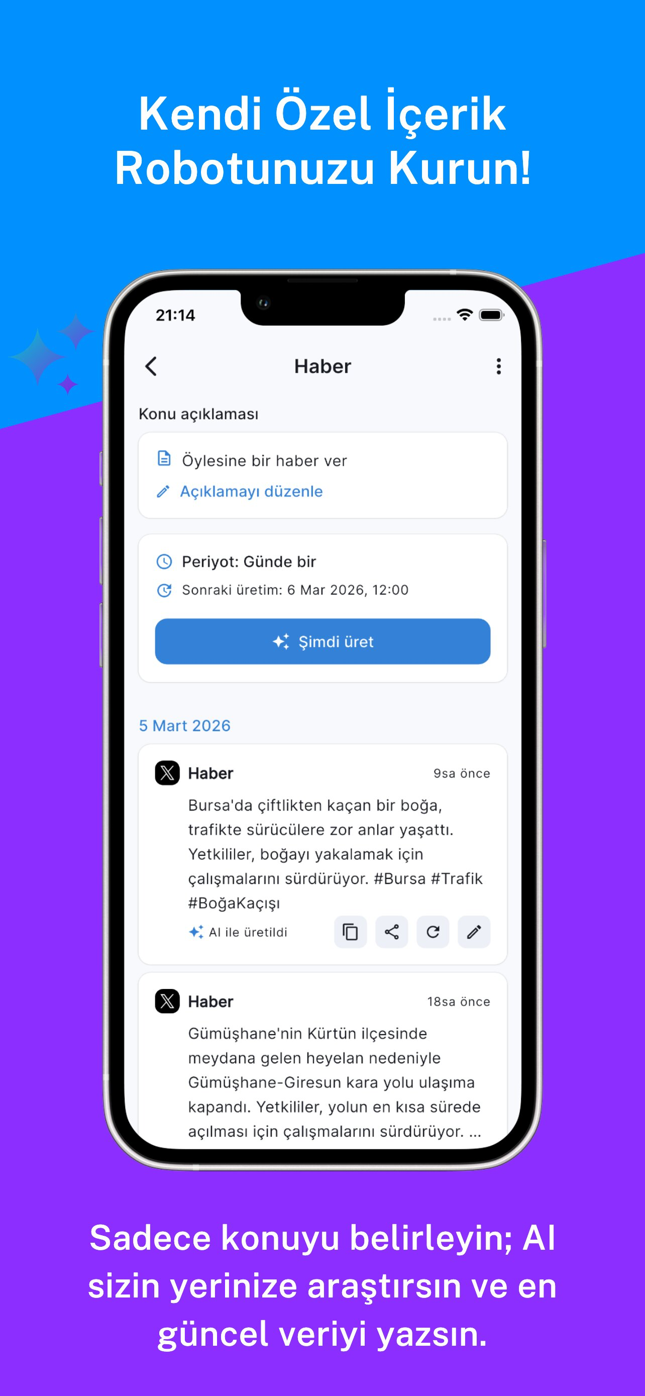 SocialContent: İçerik Üret