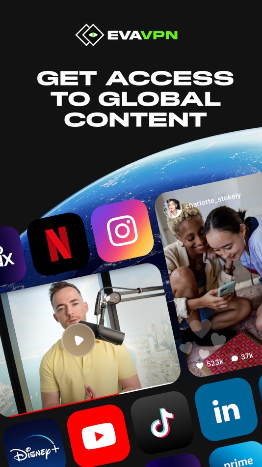 #3. EVA VPN - Fast VPN Proxy (iOS) 由: VDSoft Development Korlatolt Felelossegu Tarsasag