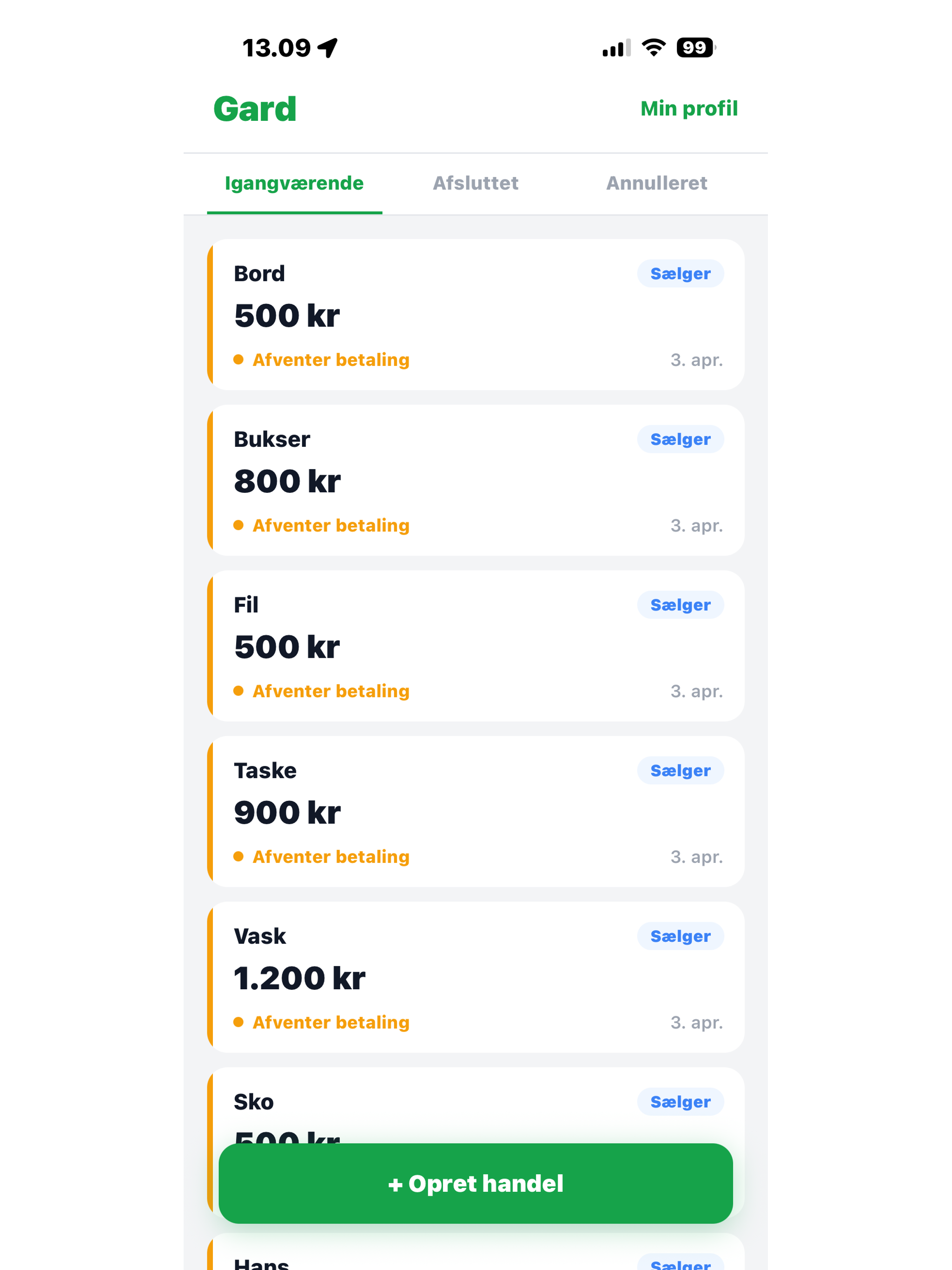 Gard – Sikre handler