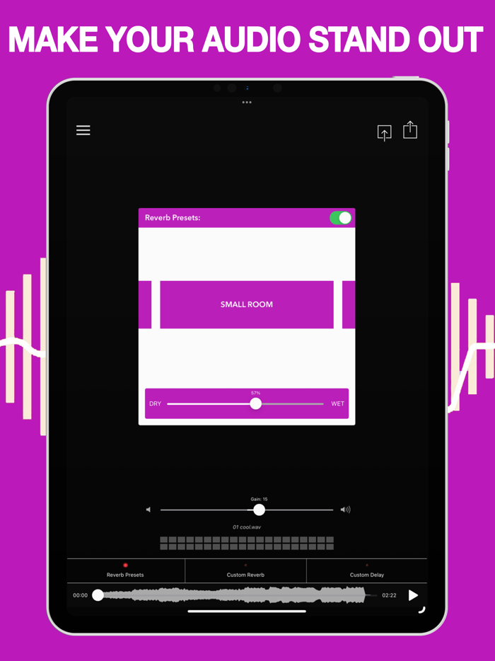 AudioVerb Audio Reverb  Delay