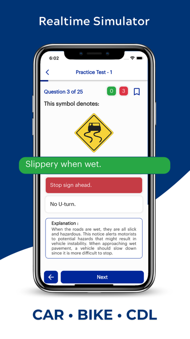 South Dakota DMV Permit Test Screenshot