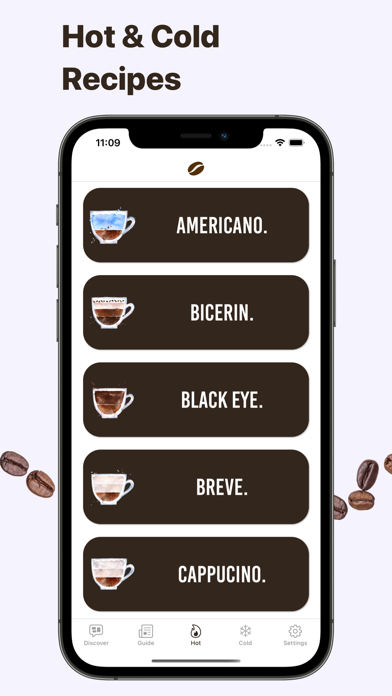 Coffee Cups: Barista Recipes iPhone screenshot 4 - Food & Drink app