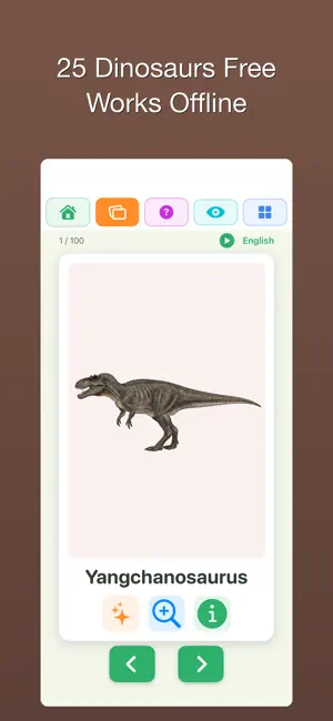 100 Dinosaurs for Kids screenshot 2
