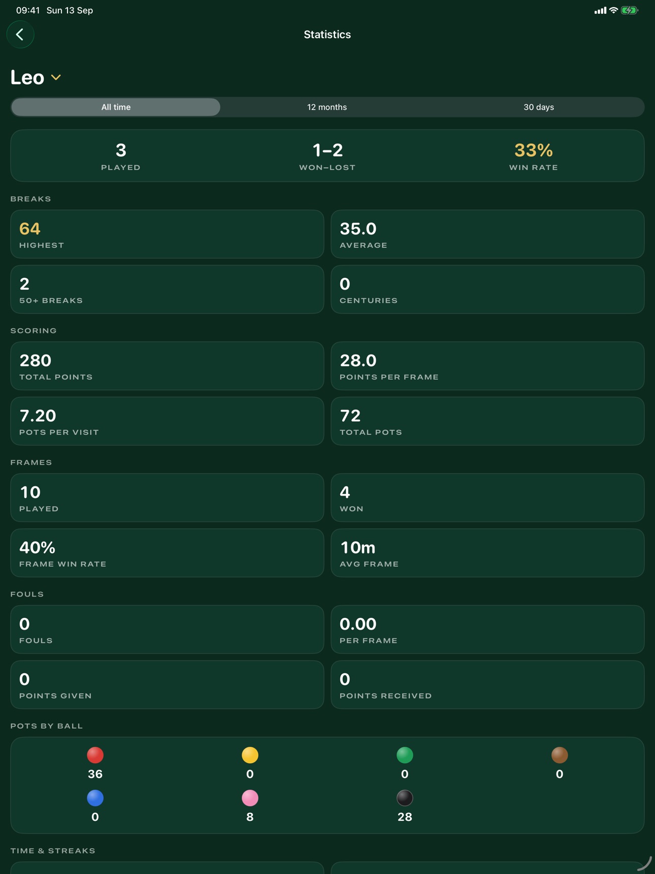 Screenshot 12 of Snooker Companion