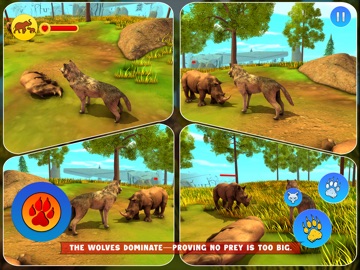 Wolf Simulator: Wild Craft RPG iPad screenshot