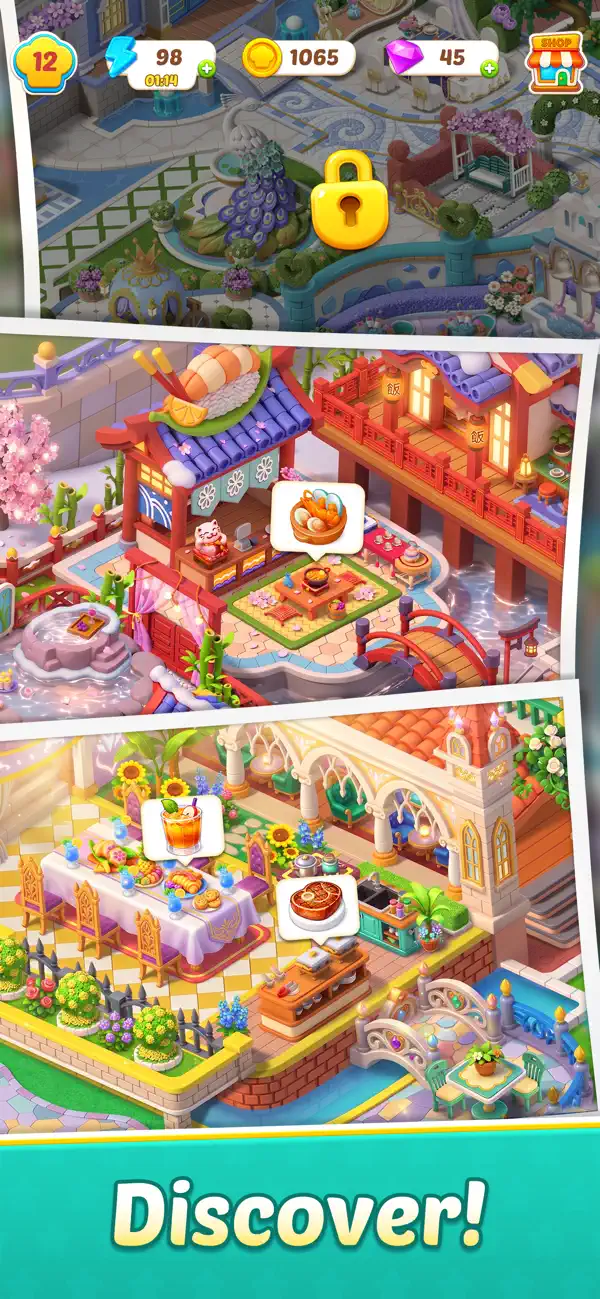 #5. Merge Kitchen - Cook & Story (iOS) De: Bigcool
