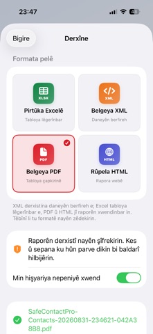 Safe Contact Pro Screenshot 2 of 10