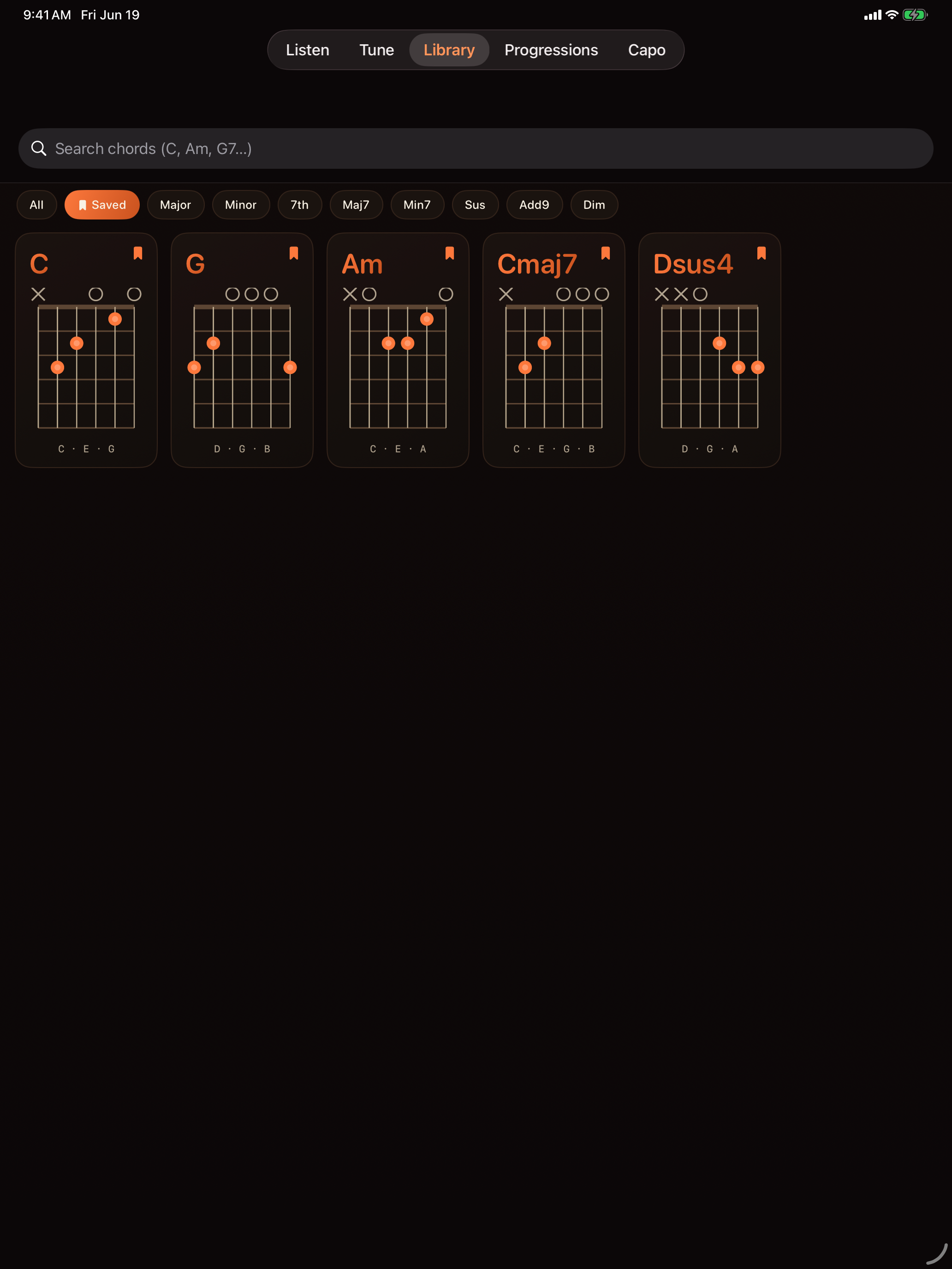 Chordpeek iPad screenshot 3 of 5