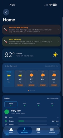 WeatherAlarmApp Screenshot 5 of 8