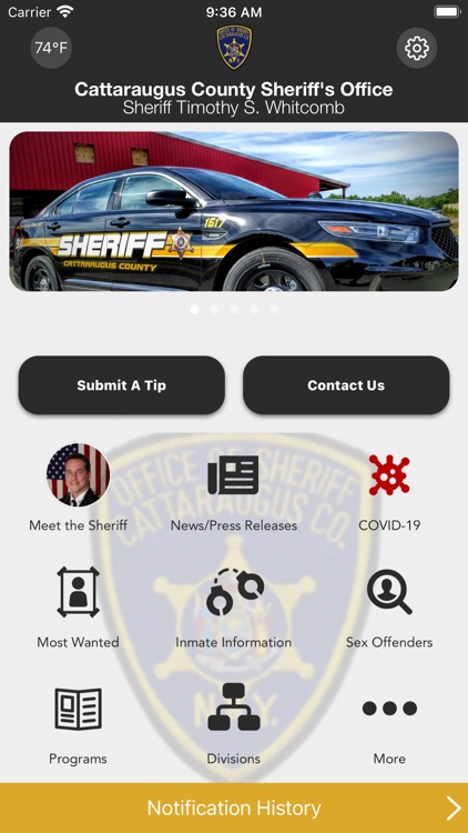 Cattaraugus County NY Sheriff