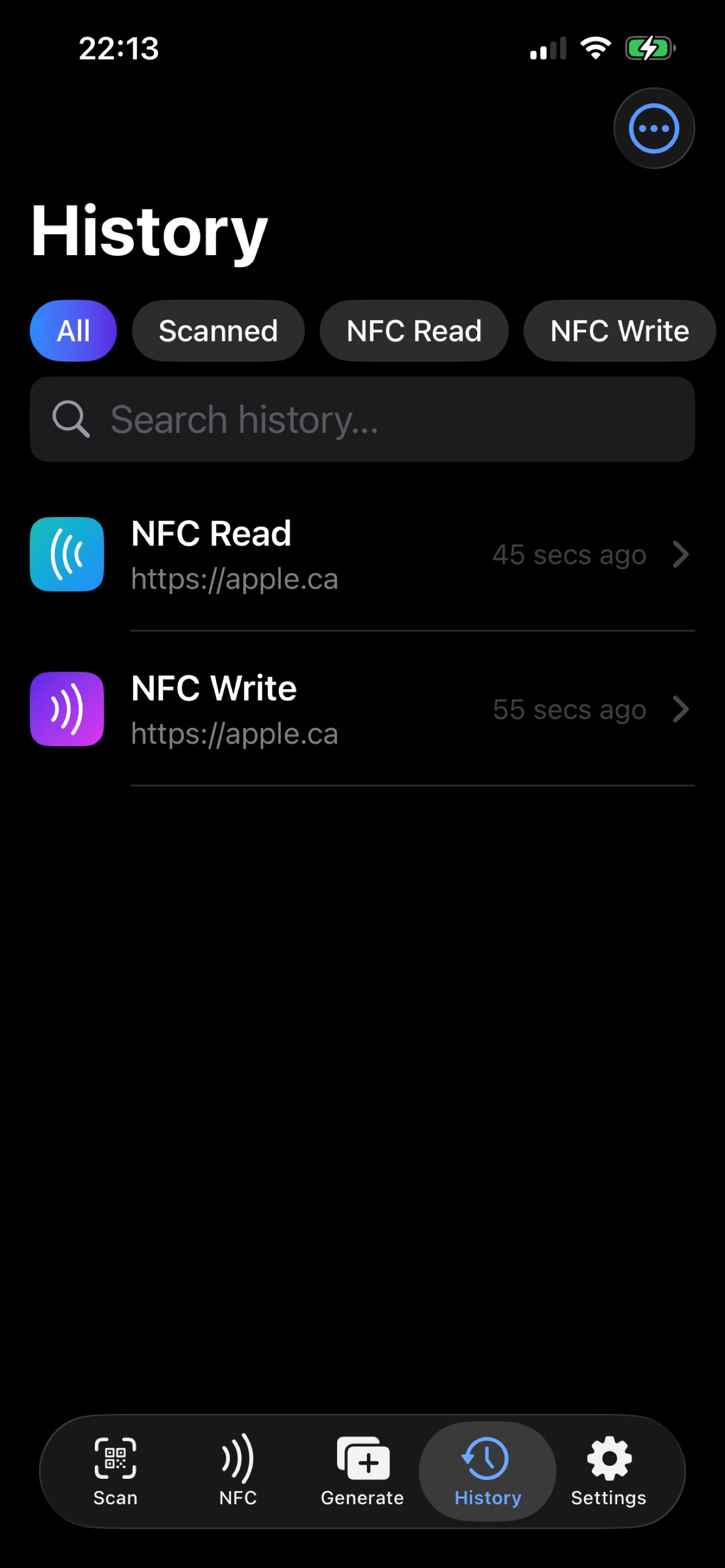 Screenshot 3 of NFC Tag Writer