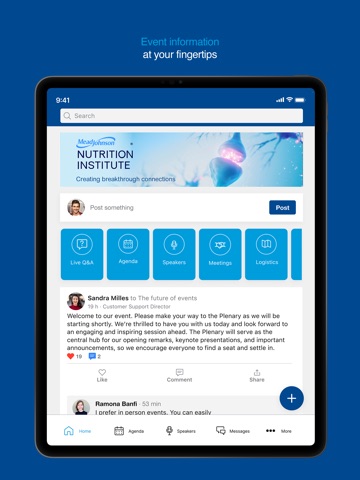 Mead Johnson Nutrition Events iPad screenshot