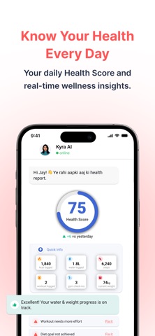 Fymble: AI Health Coach & Gyms iPhone screenshot