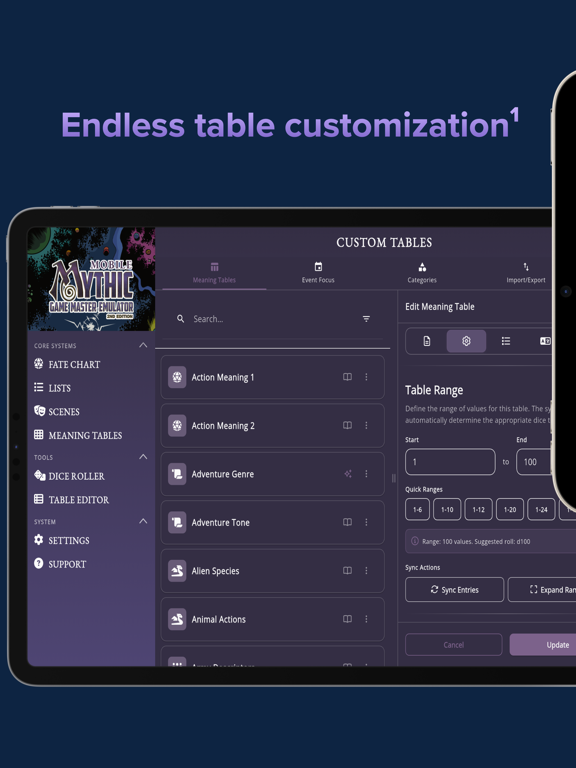 Mythic GME Mobile iPad screenshot 7 - Games app