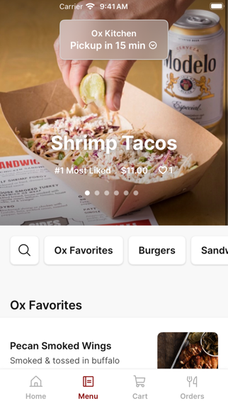 ox kitchen iPhone screenshot 2 - Food & Drink app