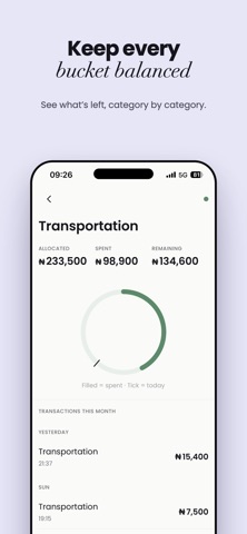 Budget Tracker: Safe to Spend iPhone screenshot