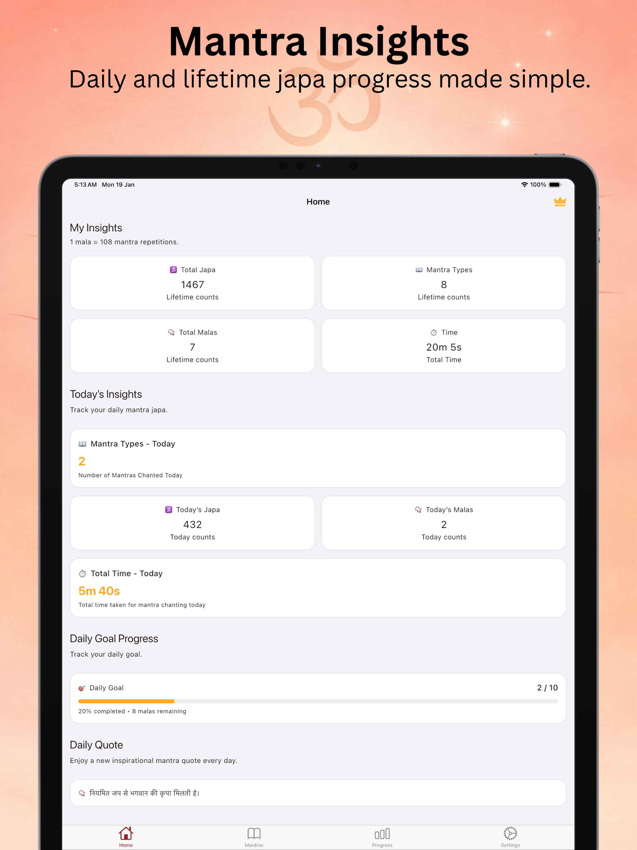 Japa Counter - Mantra & Mala screenshot 9