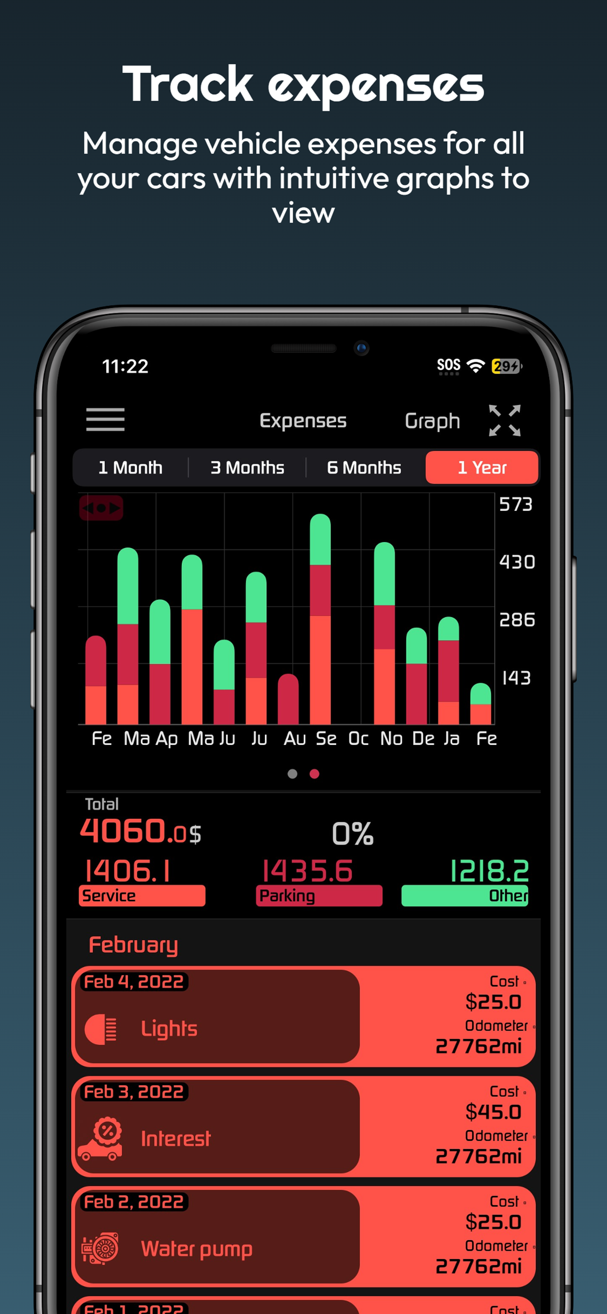 Autolog: Car app