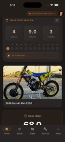 Dirt Bike Dialed: Logbook screenshot