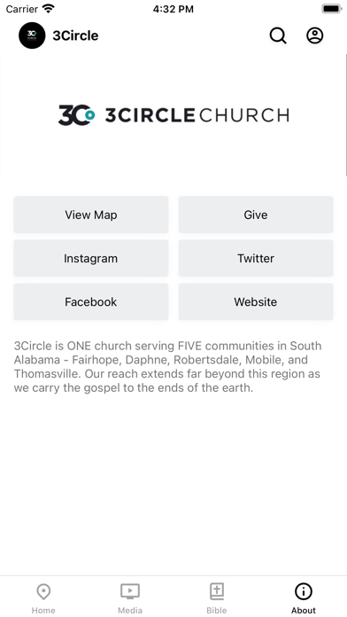 3Circle Church App Screenshot