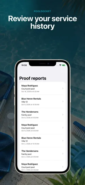 Pool Service App: Route Log screenshot 4