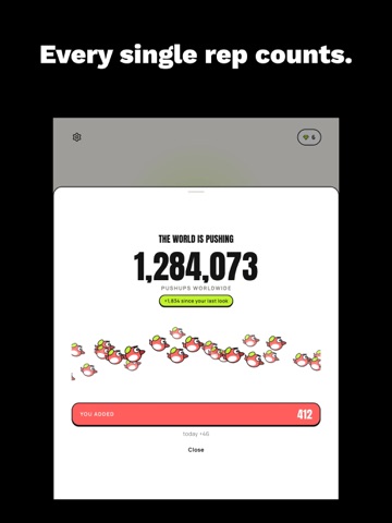 BodyBird: Push Up Game iPad screenshot