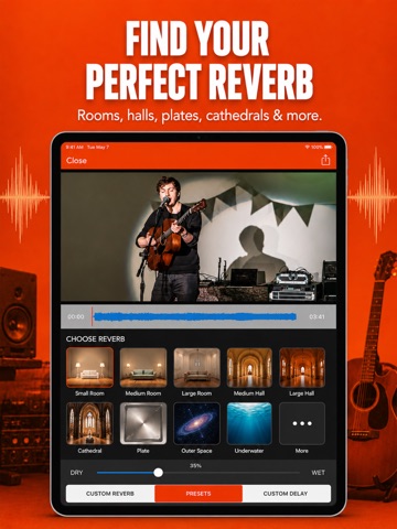 VideoVerb: Add Reverb to Video iPad screenshot