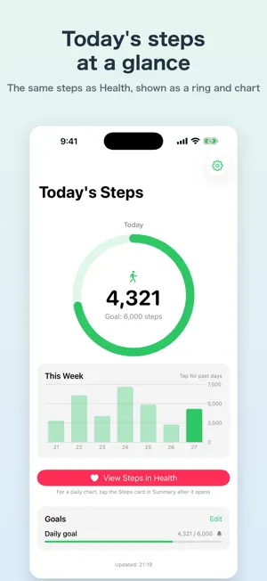 Step Counter: Pedometer Widget screenshot 1