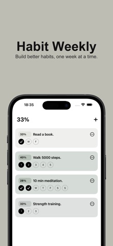 Habit Weekly Screenshot 1 of 3