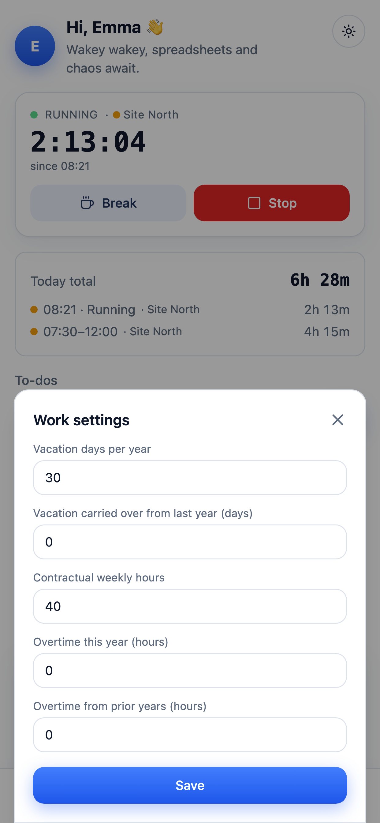 ClockX - Time Management screenshot 4