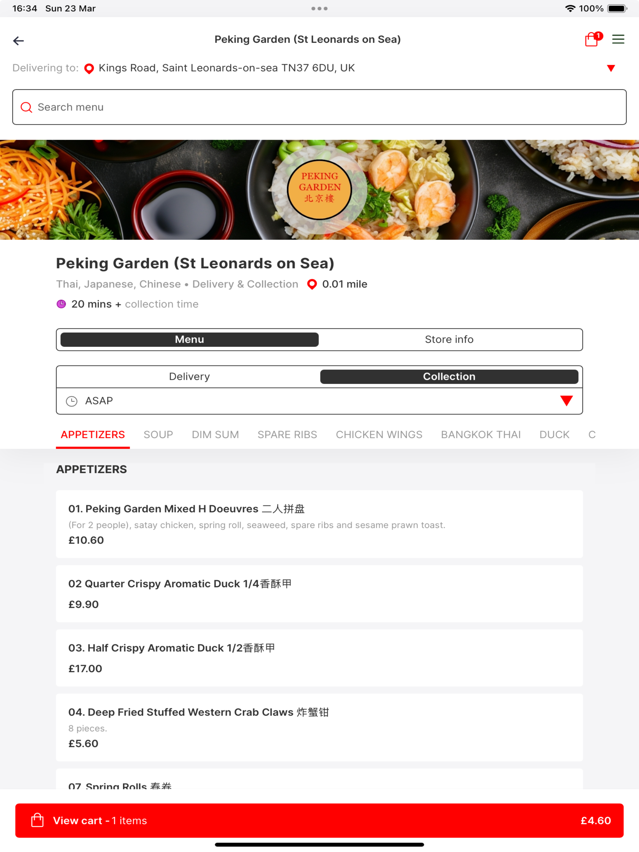 Peking Garden, Leonards on Sea