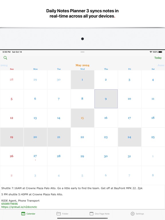 Screenshot #4 pour Daily Notes Planner 3