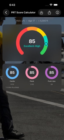 Navy PFA Calc Screenshot 7 of 10