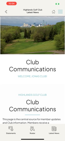 Highlands Golf Club app screenshot 3