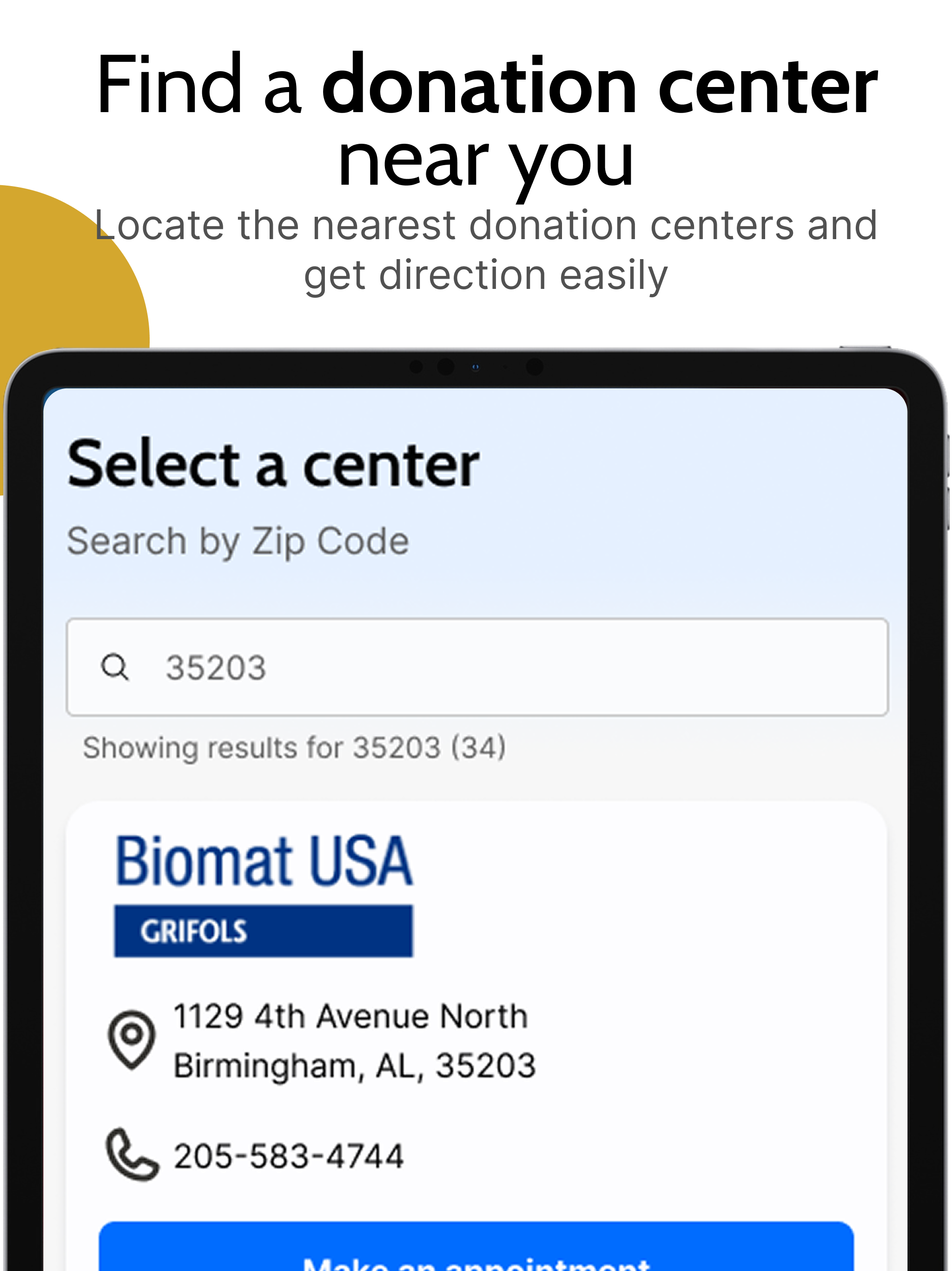 Grifols Plasma Donor Hub