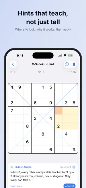 Sudoku Master: Learn & Solve screenshot 1