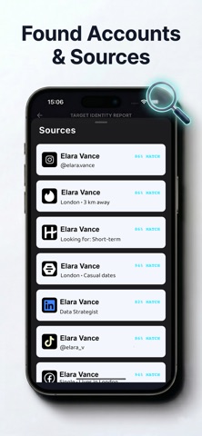 Deepscan - AI Search People iPhone screenshot