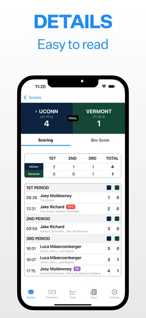 Pucks - College Hockey screenshot 2