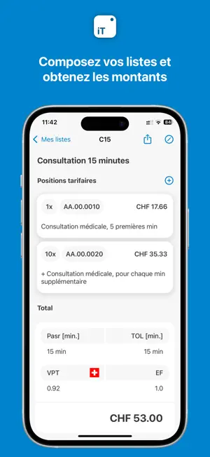 iTardoc - Tarif TARDOC screenshot 3