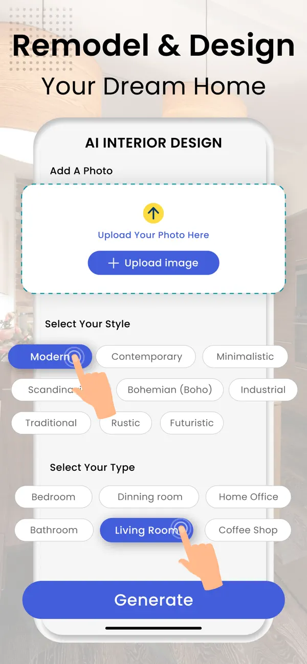 Screenshot #2 pour AI Home Design -Interior Decor