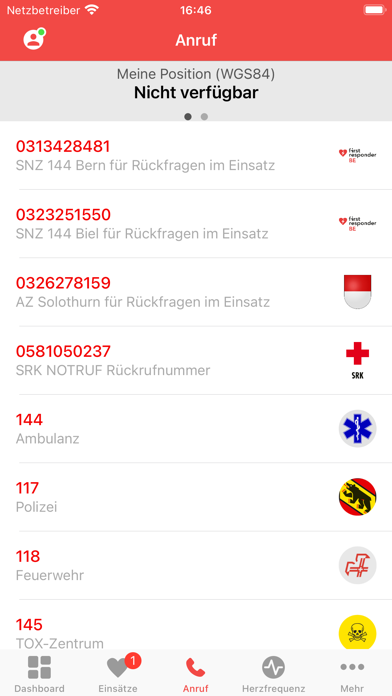 1st Responder Kanton Bern Screenshot
