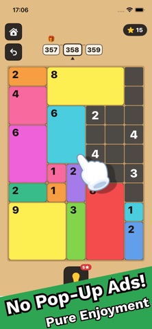 Patches: Shikaku Puzzle Game iPhone screenshot