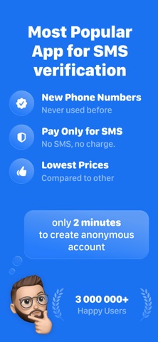SMS Virtual - Receive SMS App Store preview screenshot 3