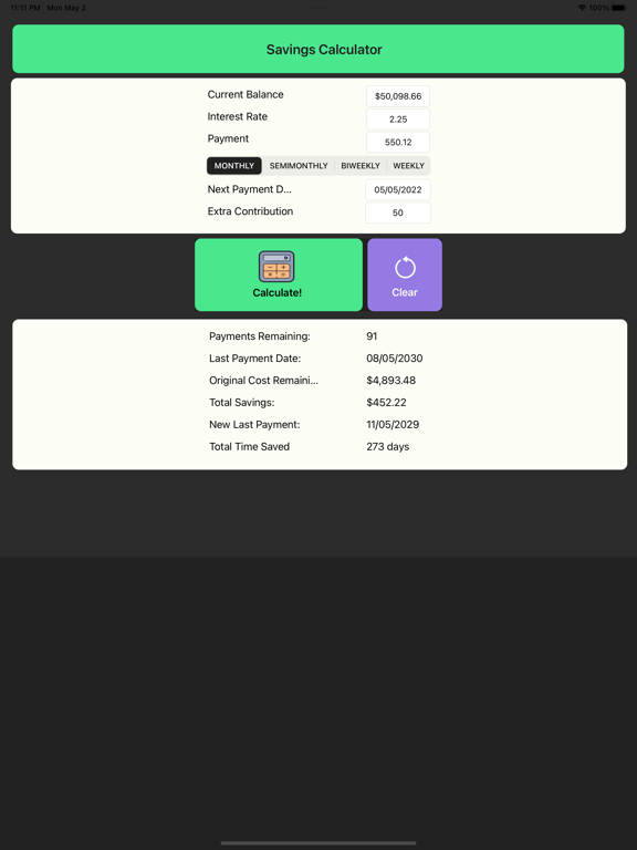 Screenshot #6 pour Savings Calculator