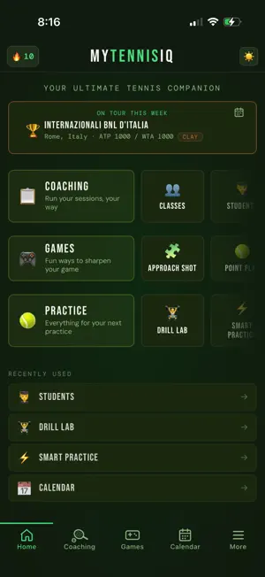 MyTennisIQ screenshot 1